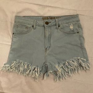 Denim shorts. Size: 7/8. Brand new. Never used.